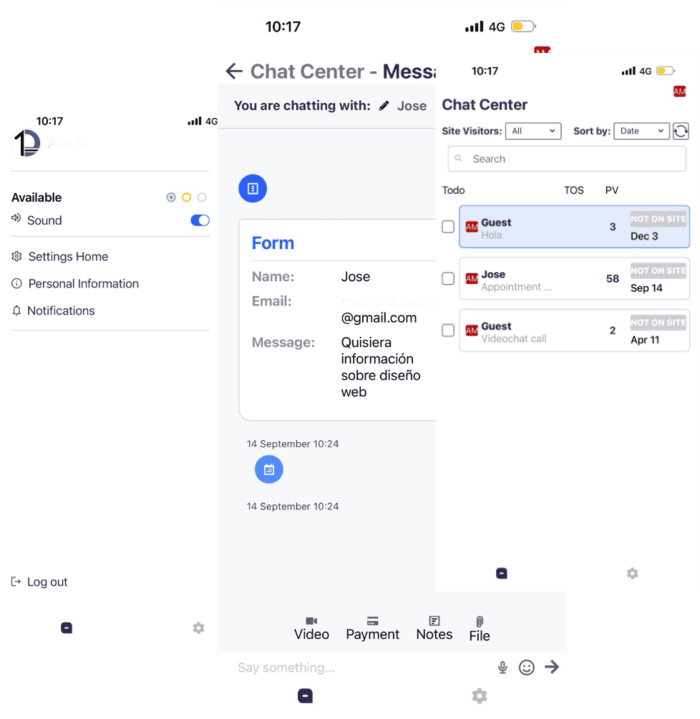 app-chat app para visualizar chats