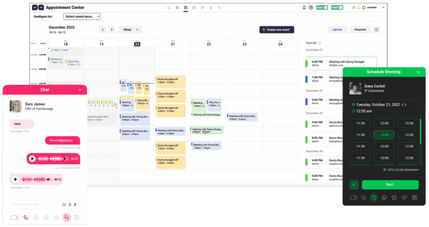 Backoffice del Video Chat Multicanal