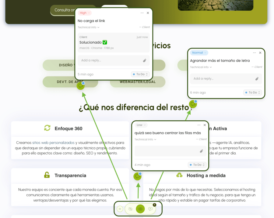 Herramienta para revisar webs | Destra One